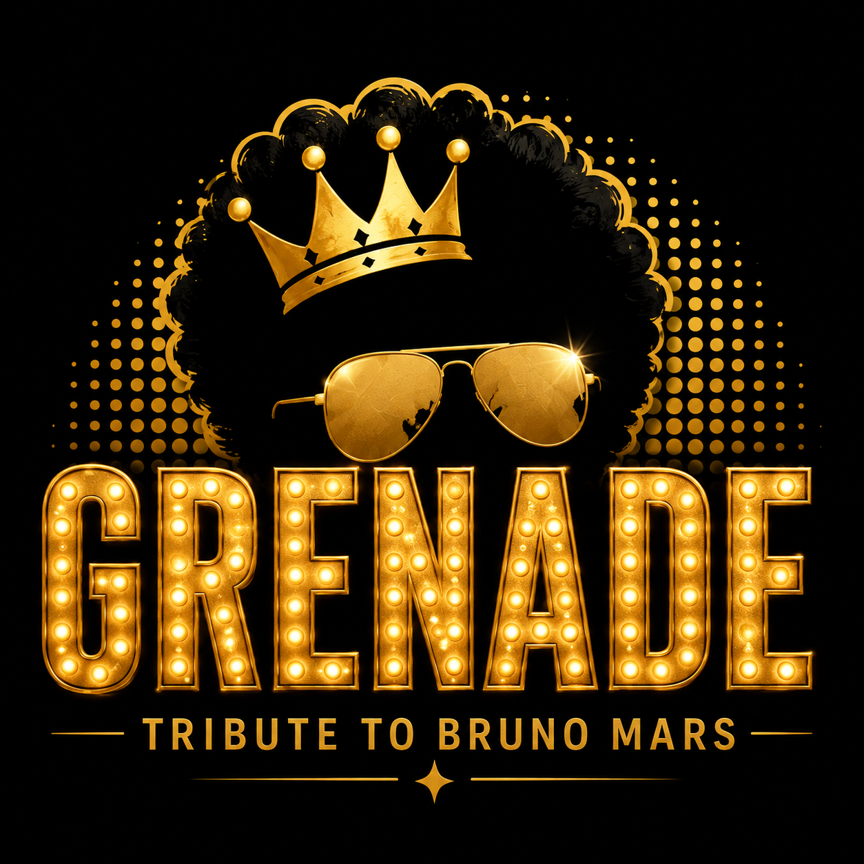 GRENADE — Tribute to Bruno Mars gold logo